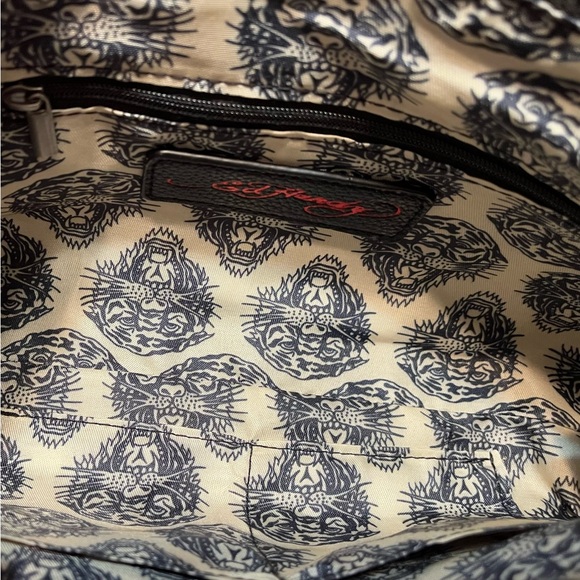 Ed Hardy Satchel Purse Covertible Tote to Crossbody Bag  New - Picture 8 of 10
